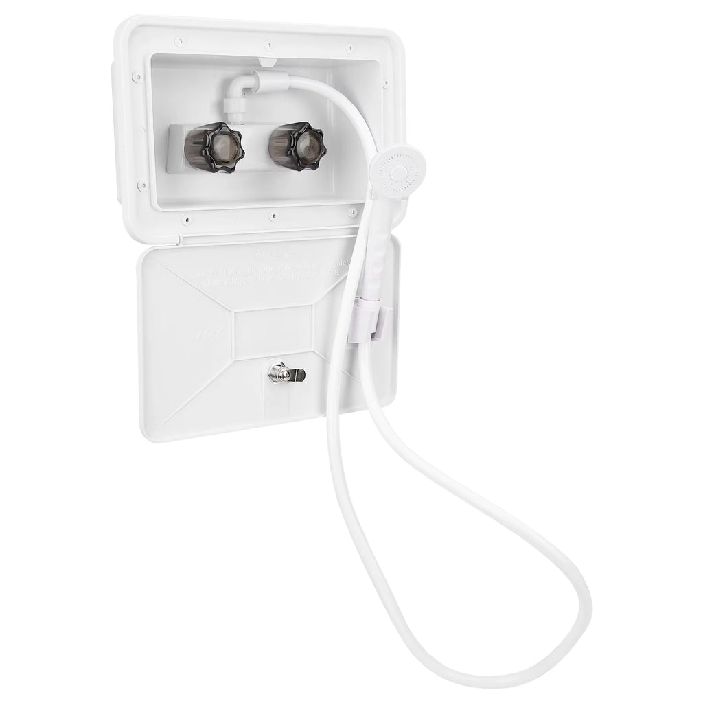 RV Exterior Shower Box Kit with Hose, Sprayer and Lock – image 3