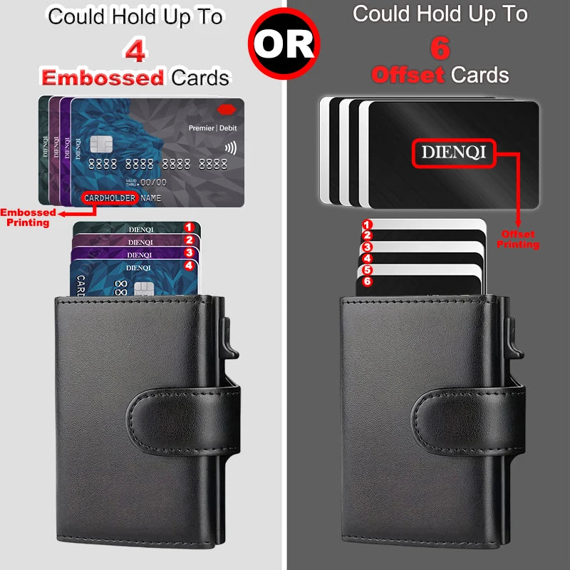 Men's RFID Blocking Trifold Wallet - Pop-Up Card Holder, Coin Pocket – image 3