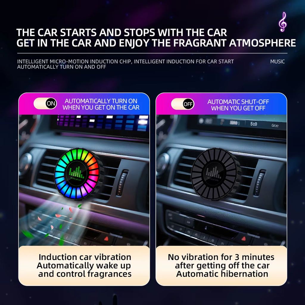 Car Vent Air Freshener - RGB Ambient Light Aroma Diffuser, USB-C – image 6