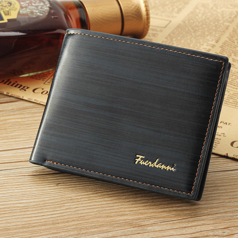Mens Bifold Wallet - Slim Genuine Leather with ID Window – image 4