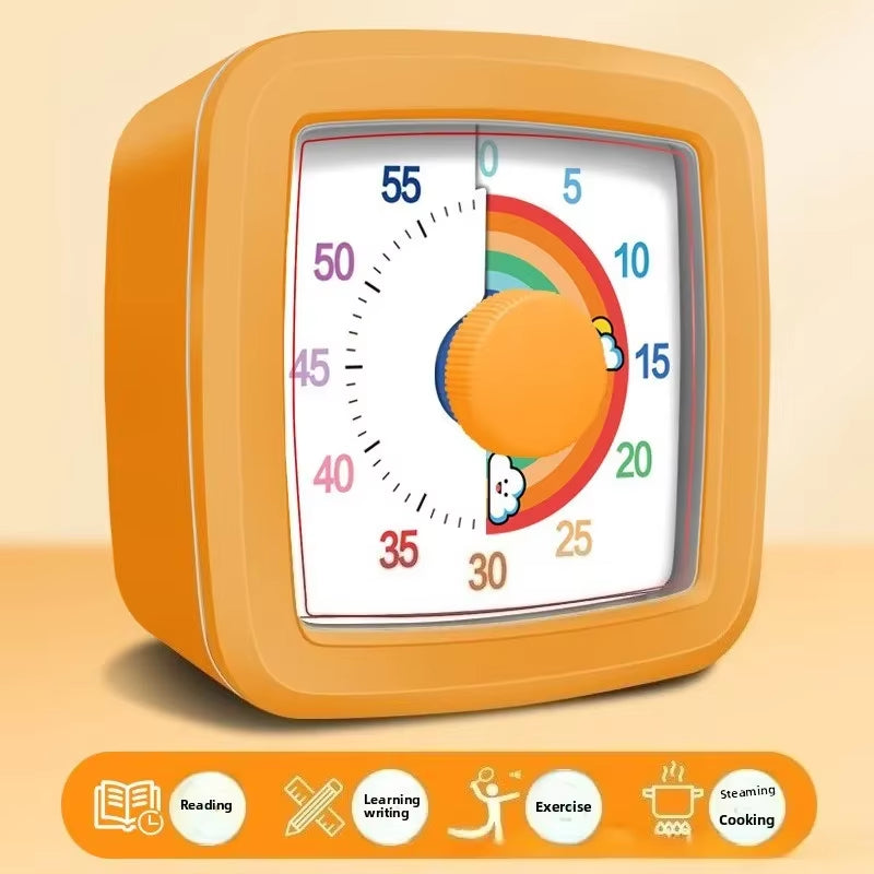 60 Minute Visual Timer - Silent Countdown Timer for Kids & Adults