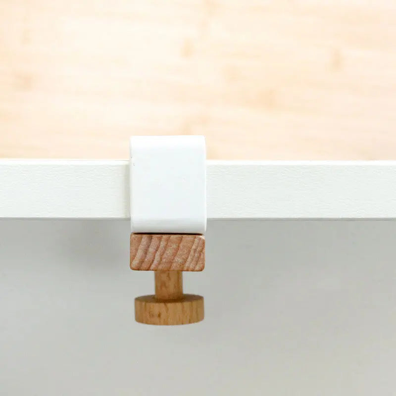 Over Cabinet Door Hook Rack Wood and Iron – image 4