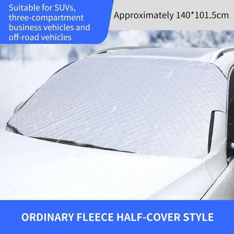 Magnetic Windshield Snow & Sun Shade – Waterproof Car Cover