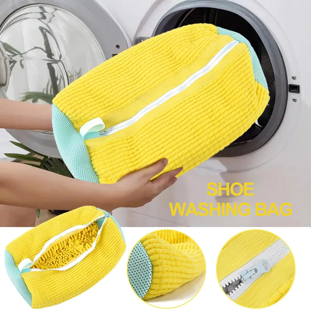 Shoe Laundry Bag, Padded Sneaker Wash Bag with Zipper – image 2