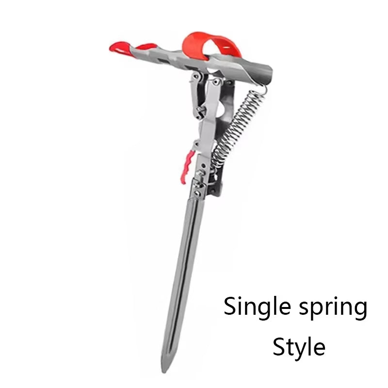 Spring Fishing Rod Holder - Automatic Folding Pole Stand