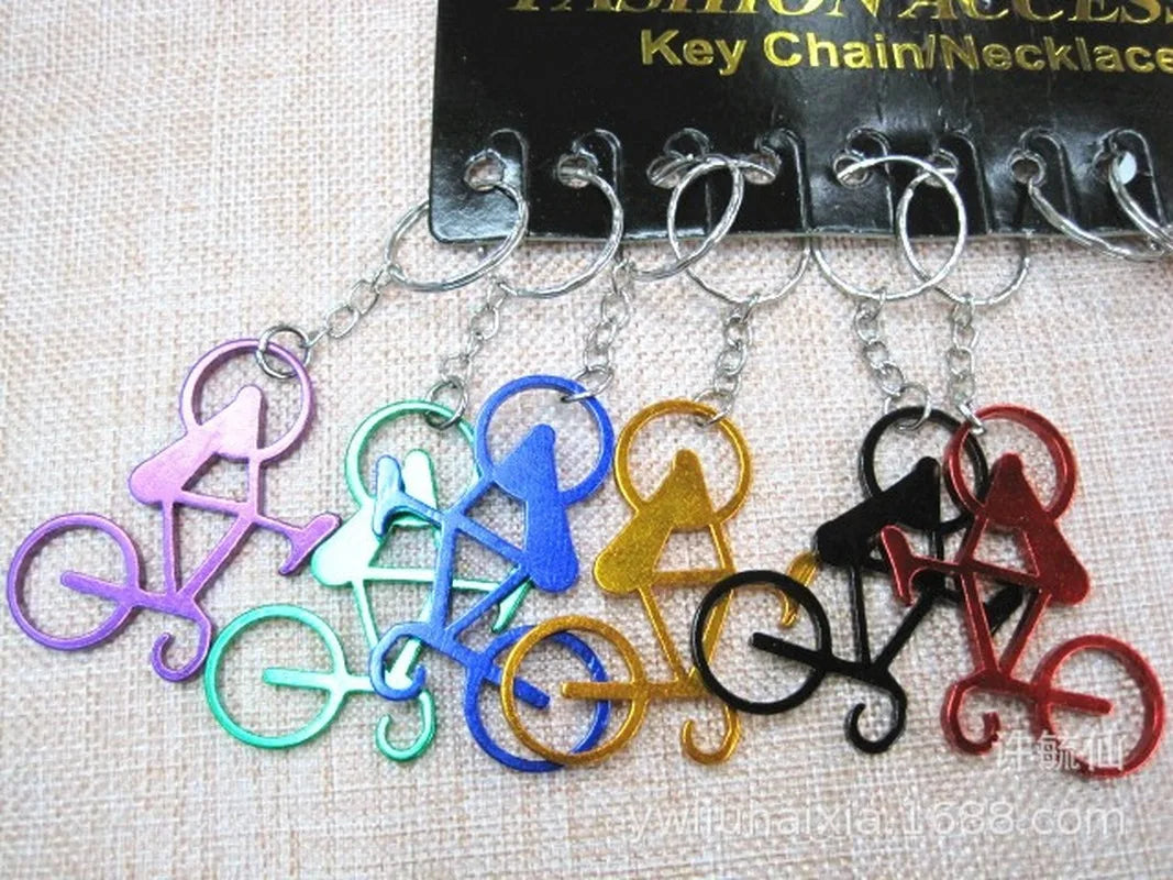 Bicycle Bottle Opener Keychain, Metal Bike Gift for Cyclists – image 5