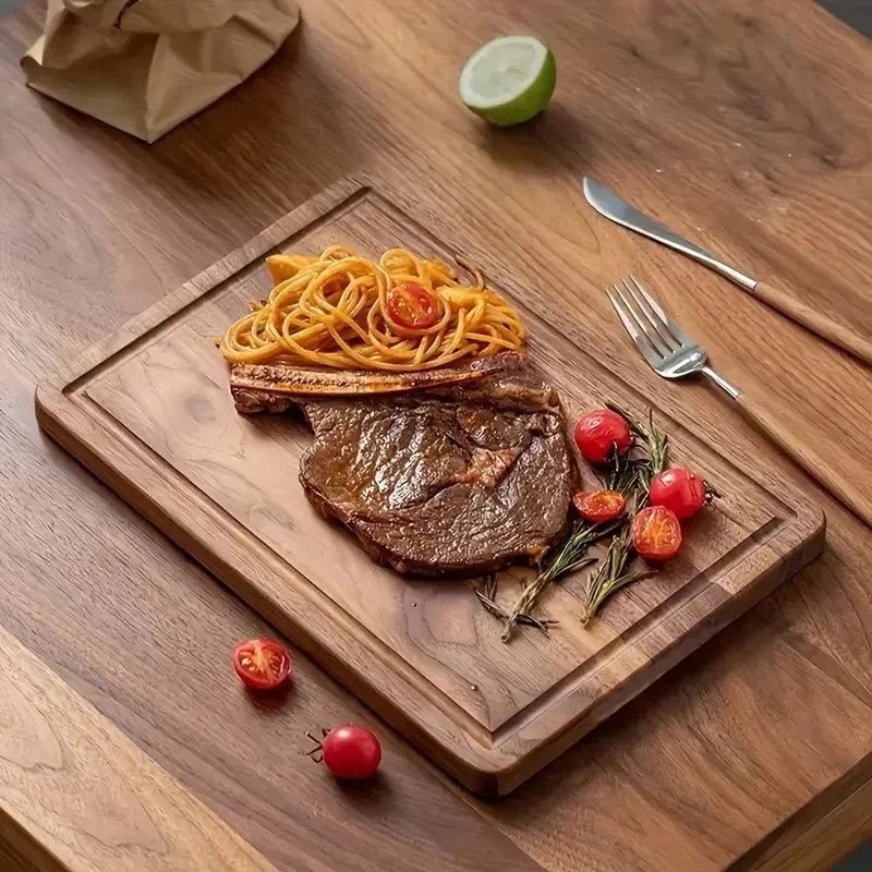 Bamboo Cutting Board Set with Juice Groove & Handles – image 3