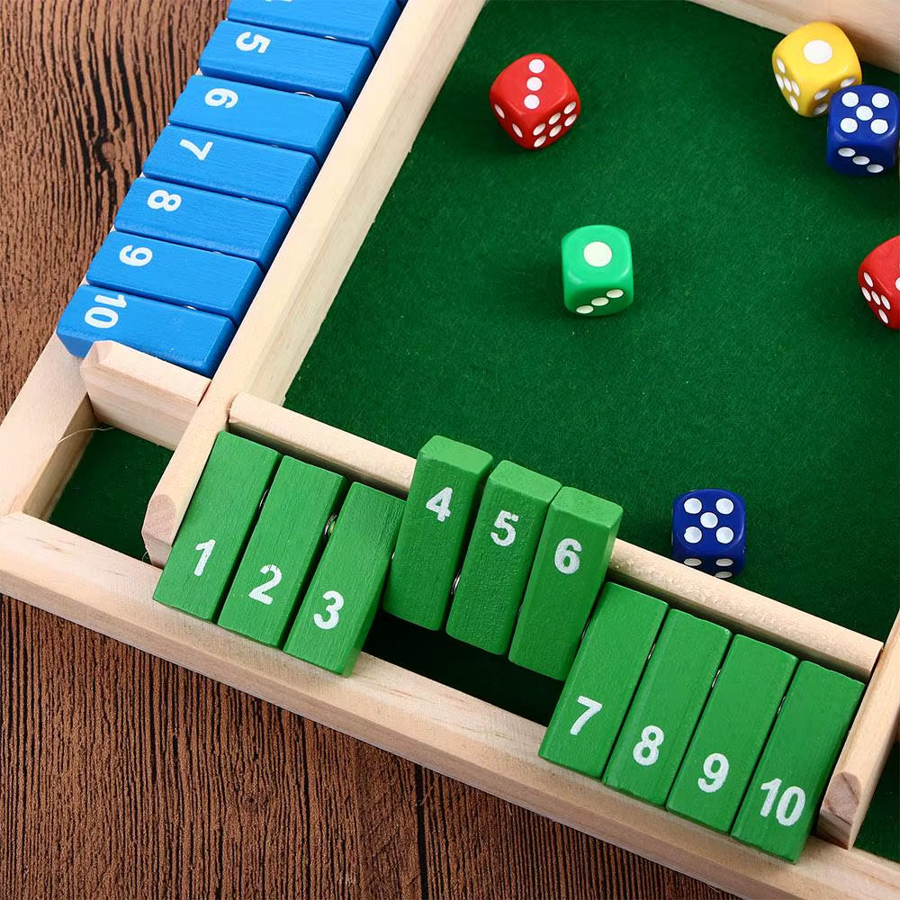 Shut the Box Wooden Dice Game – image 3