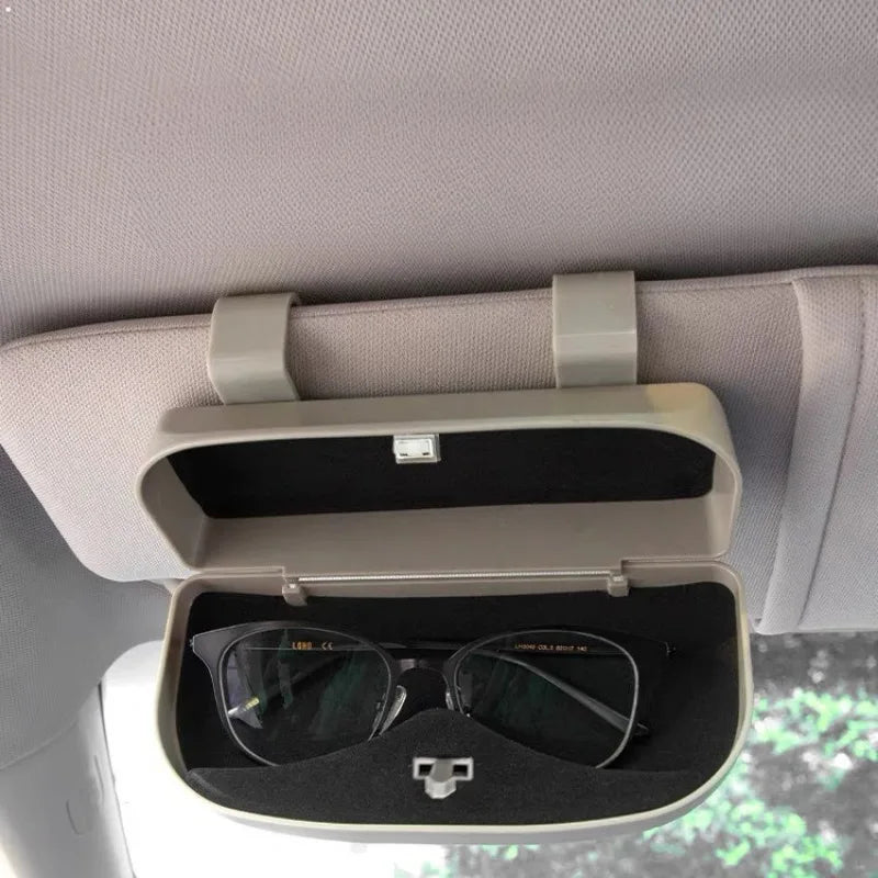 Car Sun Visor Sunglasses Holder - Eyeglass Case Clip for Visor – image 2