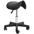 Low Height Hydraulic Saddle Stool for Facial and Lash Work Black – image 1
