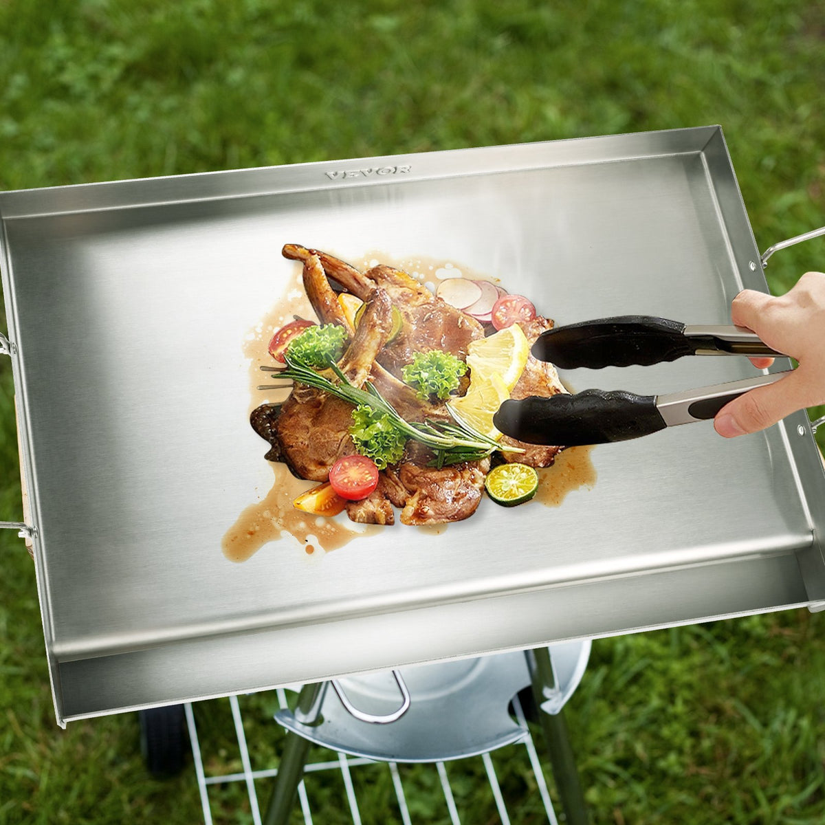 Stove Top Griddle 23.5 x 16 Inch, Pre-Seasoned Double Burner Pan – image 1