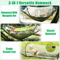 Camping Hammock with Mosquito Net, 440 lb Capacity 70D Nylon