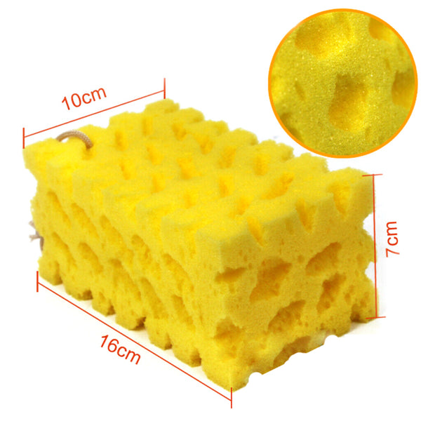Honeycomb Car Wash Sponge – Coral Foam Scrub for Paint
