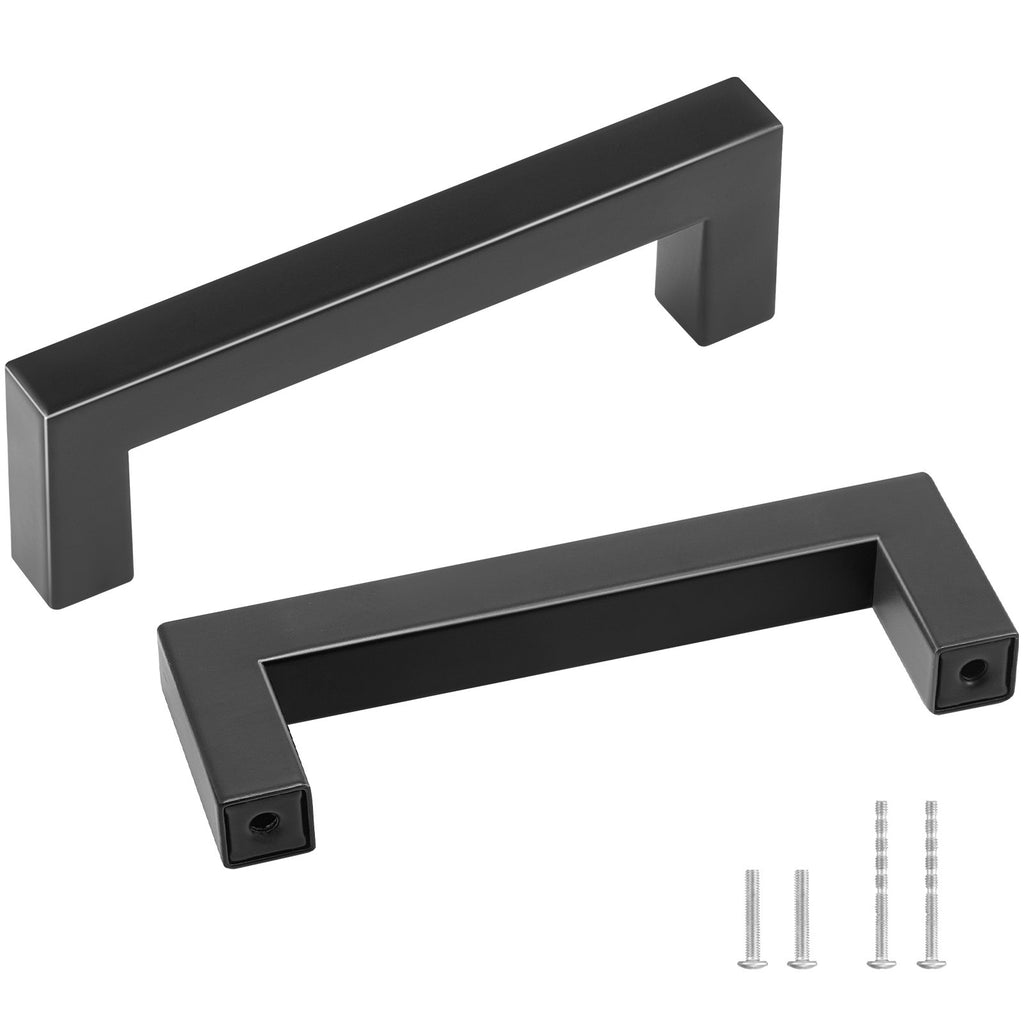 30 Pack Matte Black Cabinet Pulls 3.86 in Stainless Steel Handles – image 2