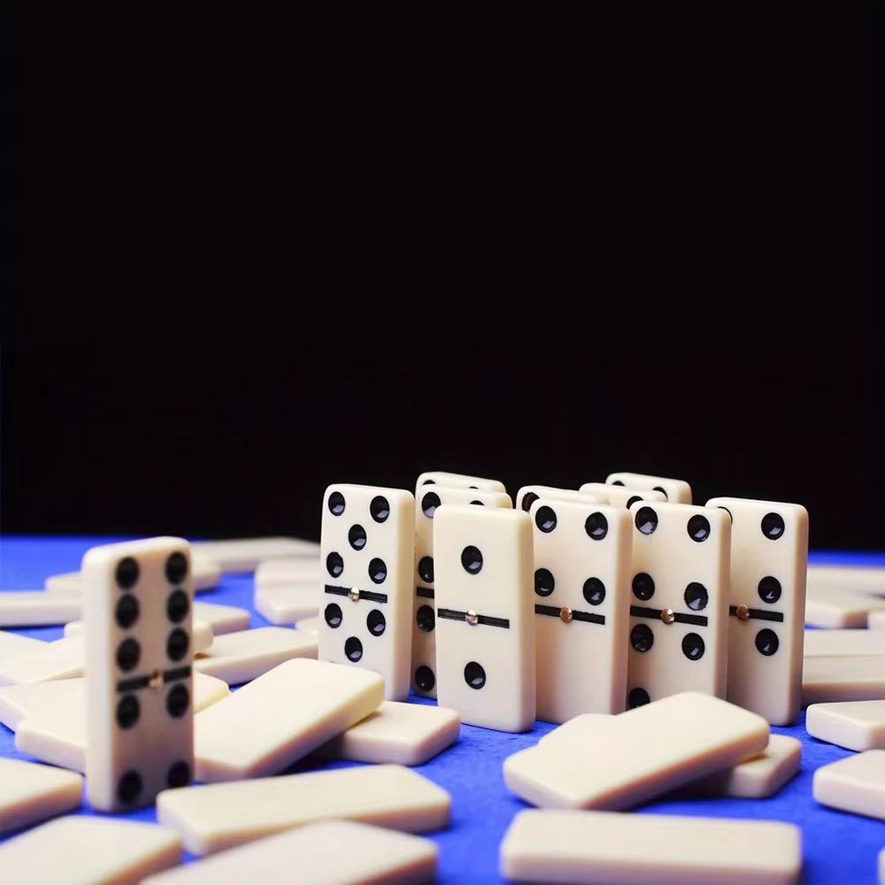 Dominoes Set Double Six in Wooden Box, 28 Pieces – image 6