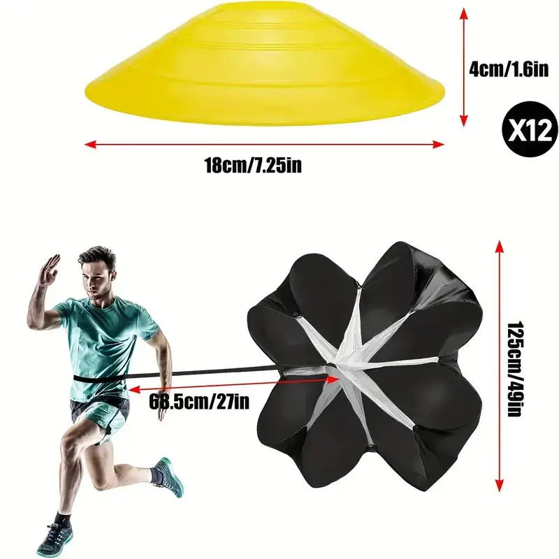 Speed Training Parachute, Running Resistance Chute – image 4