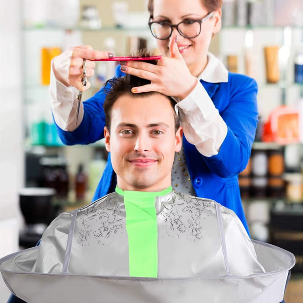 Foldable Umbrella Hair Cutting Cape for Home and Salon Haircuts – image 2