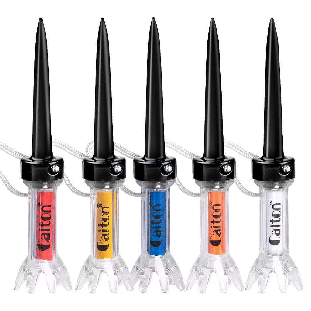 Magnetic Golf Tees 5 Pcs – Bounce-Back Tees in 3 Sizes