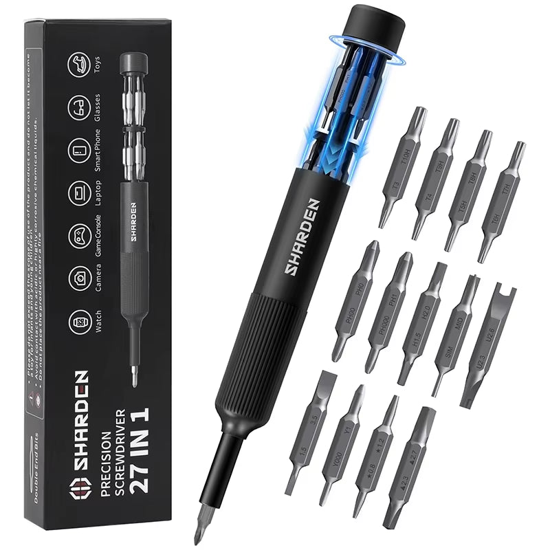Pen-Style Precision Screwdriver Set with Magnetic Bits – image 7