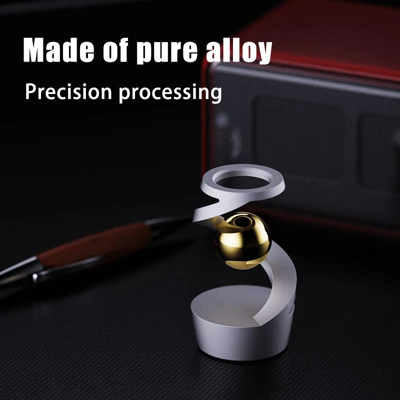 Gravity Defying Floating Gyroscope - Metal Kinetic Desk Toy for Adults – image 4