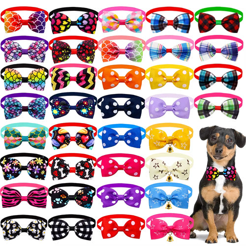 20-Piece Dog Bow Tie Collar Accessories