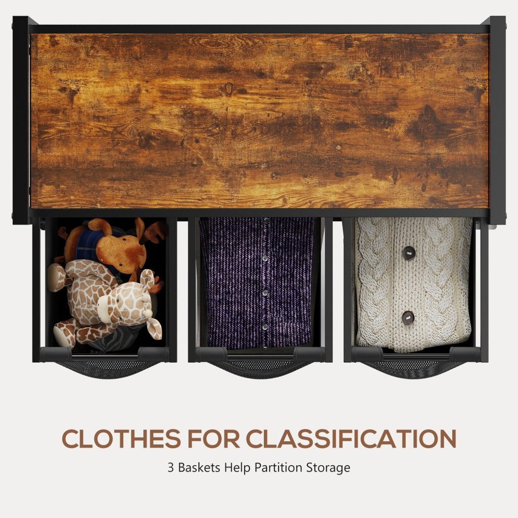 Rolling Laundry Sorter with Pull-Out Bags and Top Shelf – image 6