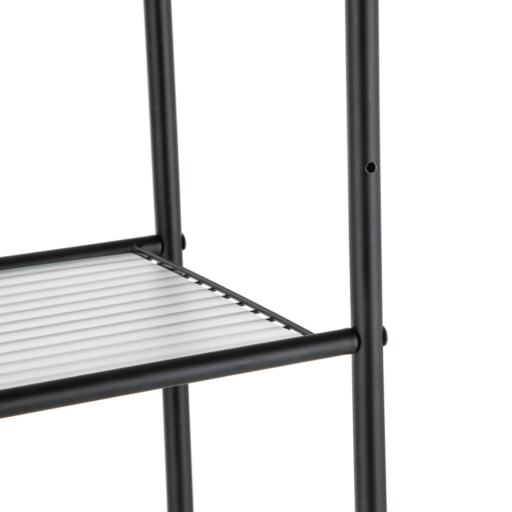 Over the Toilet Storage Rack, 3-Shelf Steel, Matte Black – image 6