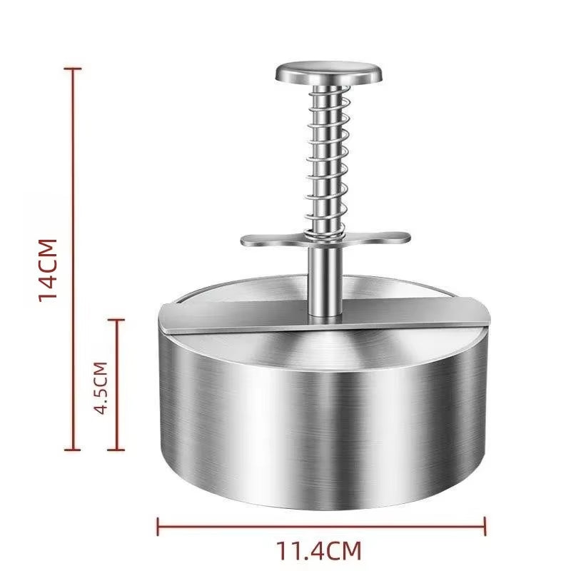 Stainless Steel Burger Press – Adjustable Patty Maker Mold – image 11