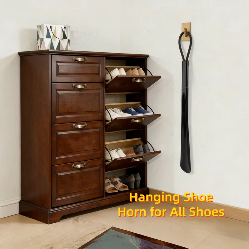 Shoe Horn Extra Long, Non-Slip ABS Shoe Helper with Hanging Hole – image 3