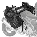 Waterproof Motorcycle Saddlebags 28 L, Universal Fit Side Bags, Black – image 1