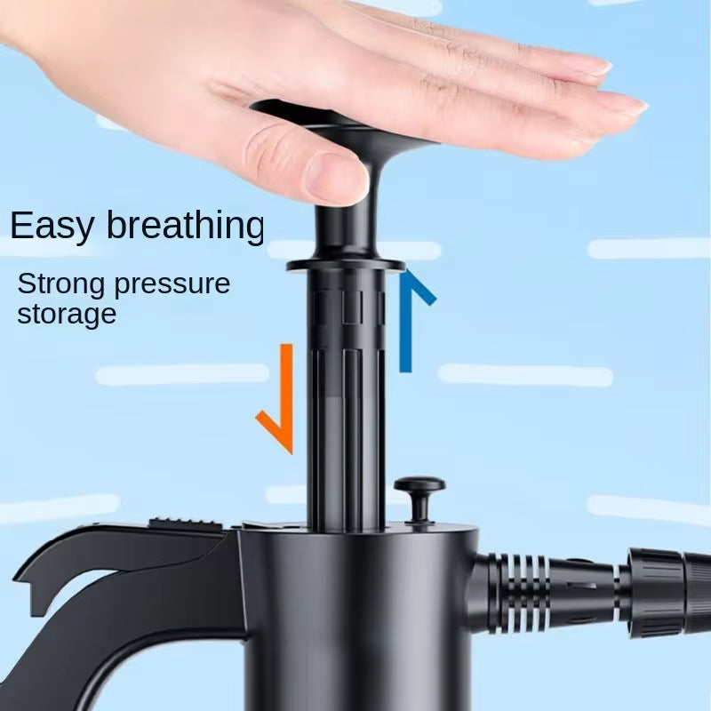 Hand Pump Foam Sprayer 2L, Car Wash Snow Foam Bottle with 3 Nozzles – image 5