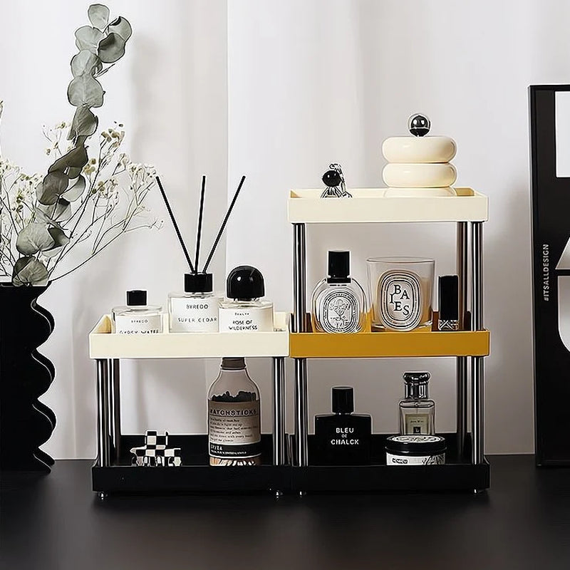 Makeup Organizer Rack Modern Tiered Vanity Display – image 2