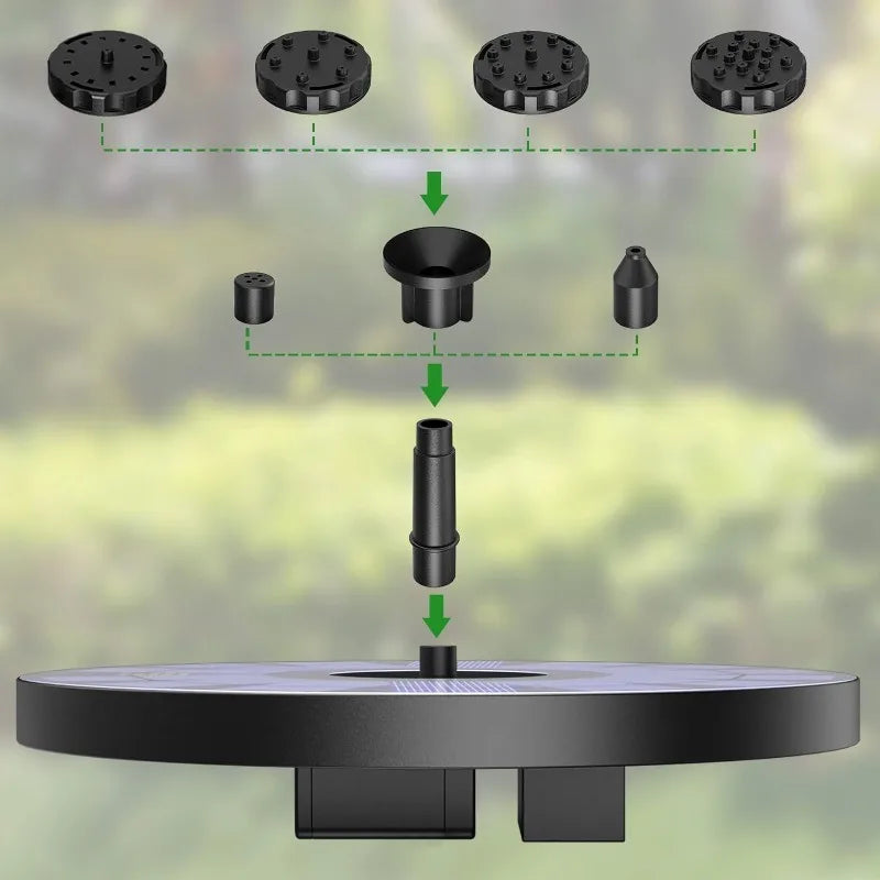 Solar Fountain Pump for Bird Bath and Pond, 6 Nozzles – image 6