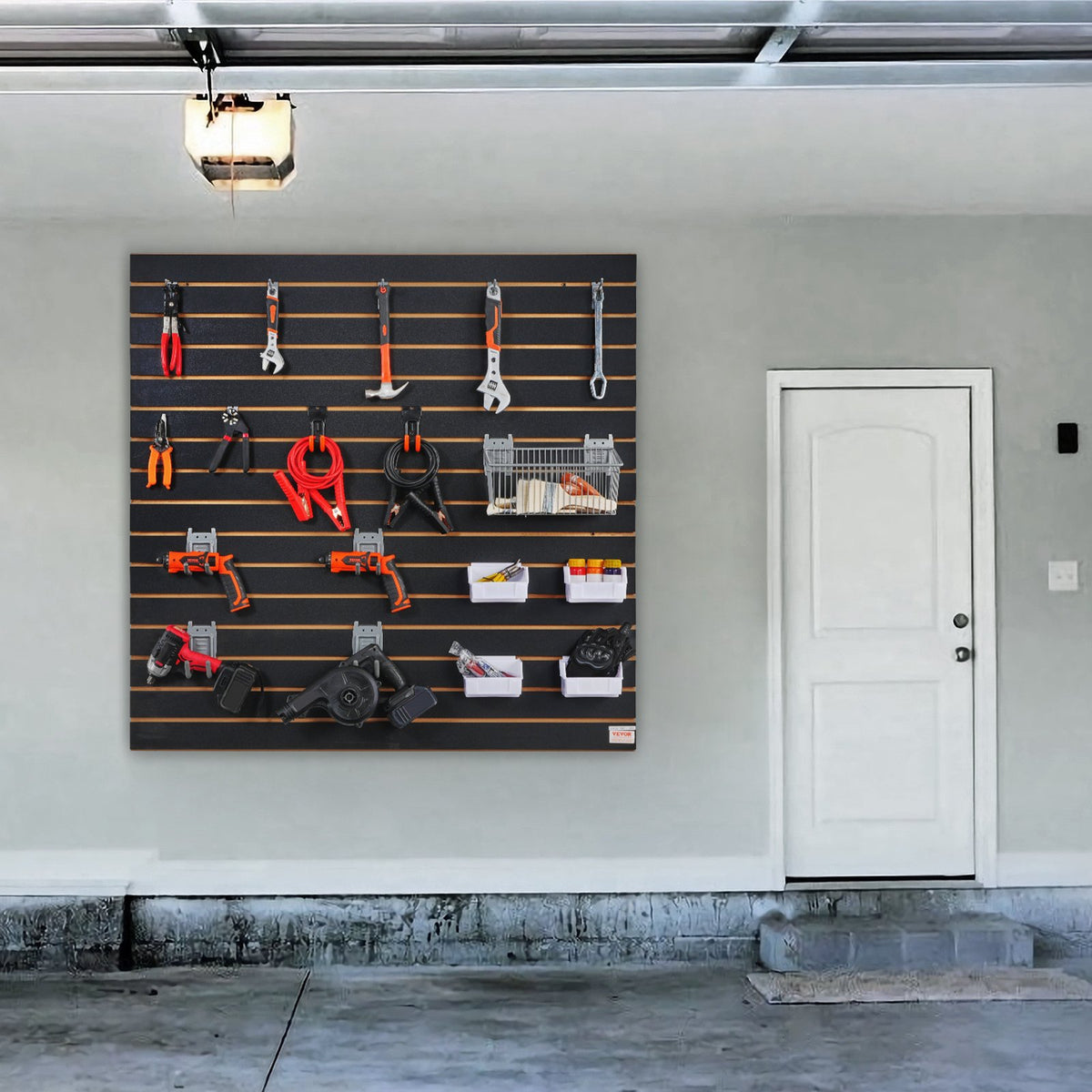 Slatwall Panels 4 x 2 ft, Black Garage Wall Organizer Panels – image 3