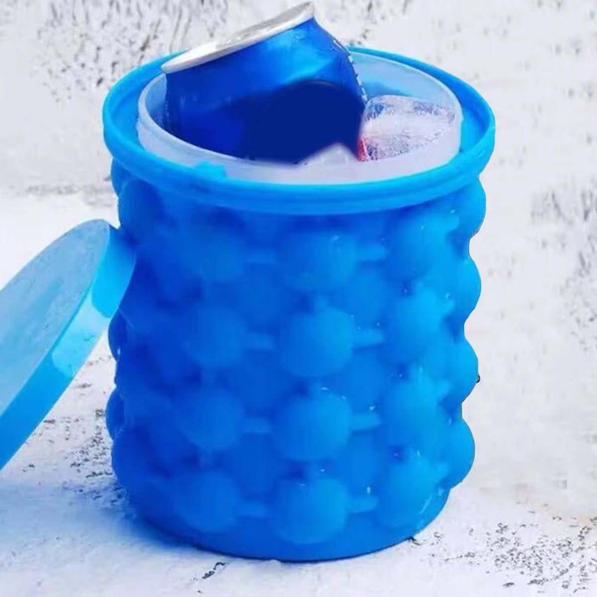 Silicone Ice Cube Bucket – Ice Mold & Drink Cooler – image 6