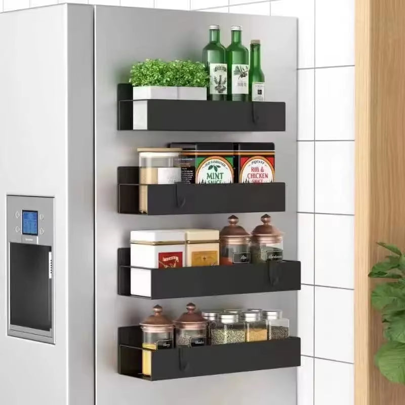 Magnetic Fridge Spice Rack – Side Storage Shelf Organizer – image 2