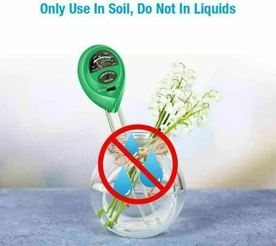 Soil Moisture Meter 3-in-1 - pH, Moisture & Light Tester – image 6