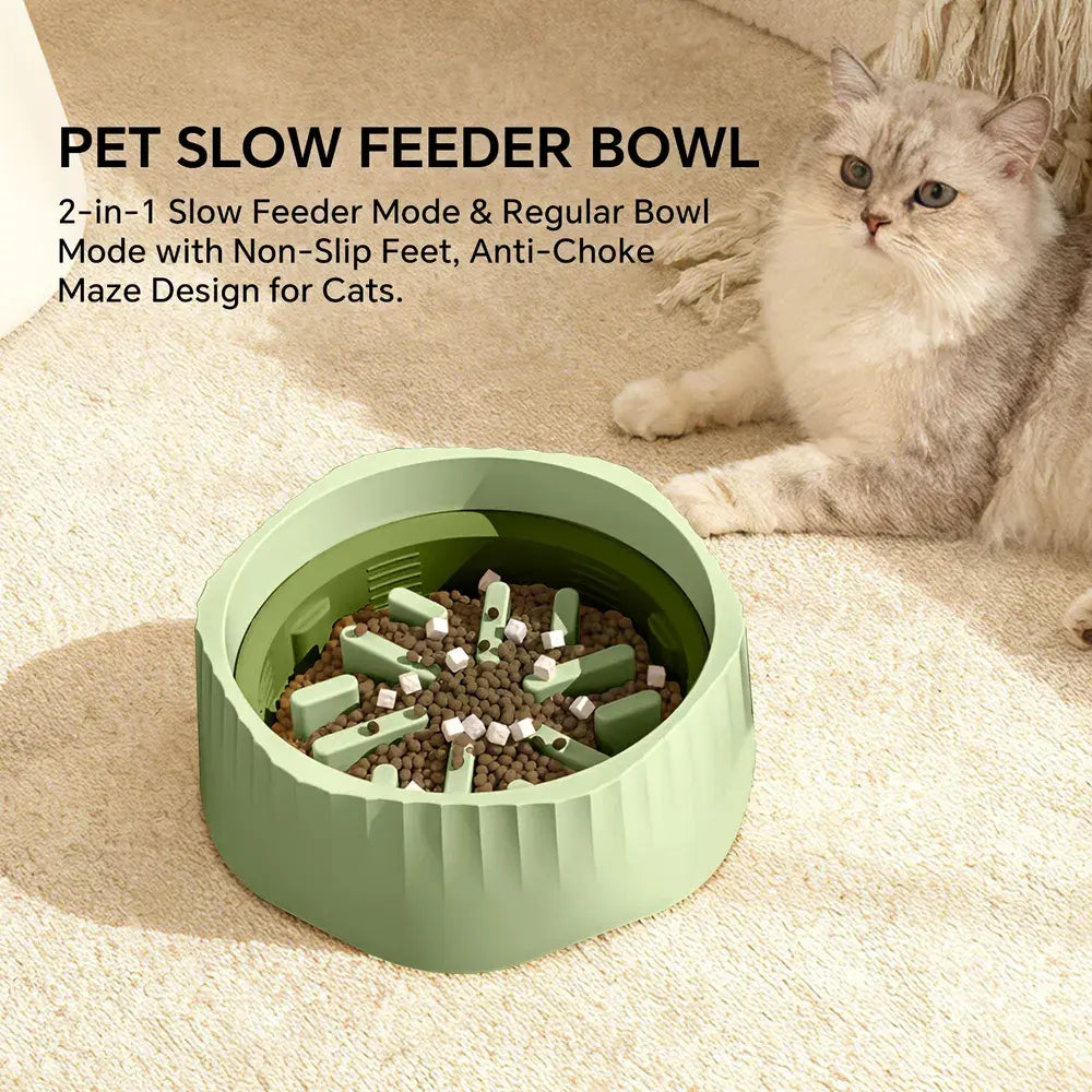 Cat Slow Feeder Bowl - 2-in-1 Switchable Slow and Regular Mode – image 5