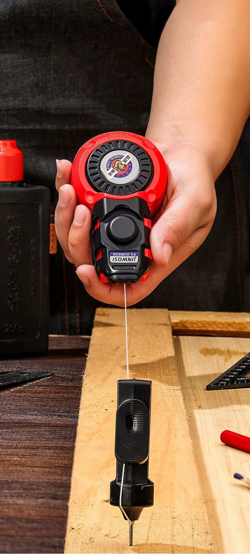 Chalk Line Marking Tool 50 m – Carpenter Ink Line Marker – image 2