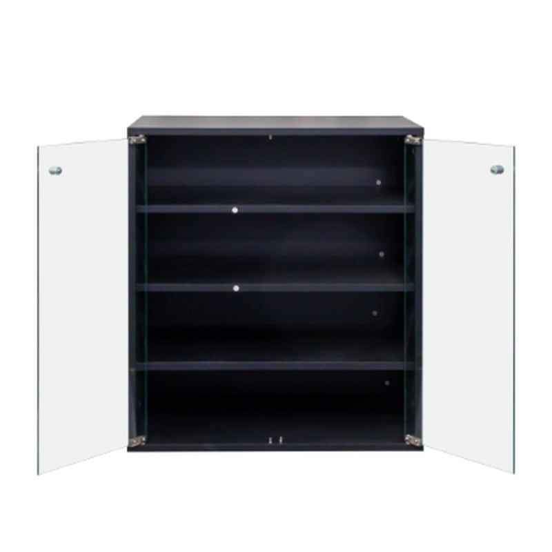 Sneaker Display Case with RGB LED Light and Glass Door, Stackable – image 9