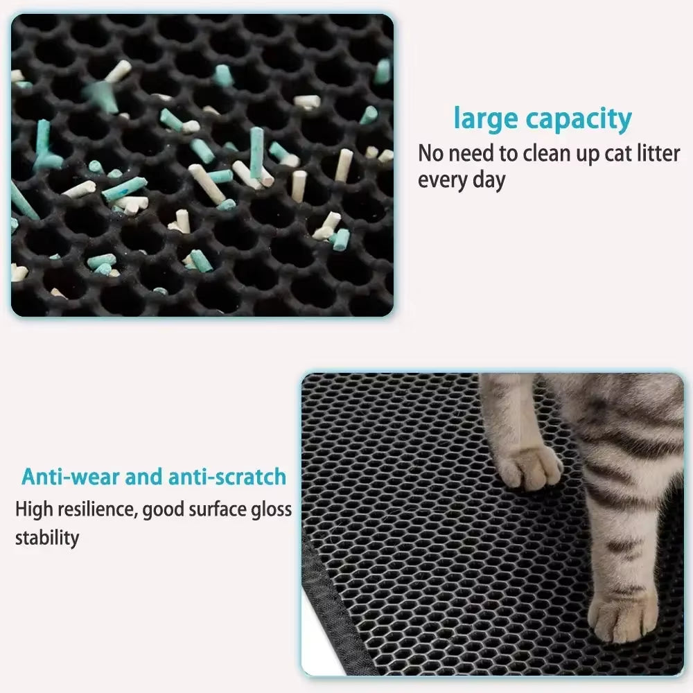 Cat Litter Mat - Double Layer Waterproof Litter Trapper – image 5
