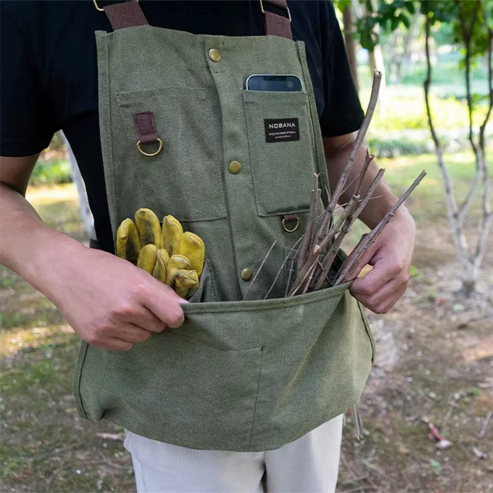Workwear Apron Vest Unisex 2-in-1 Detachable Tool Apron – image 4