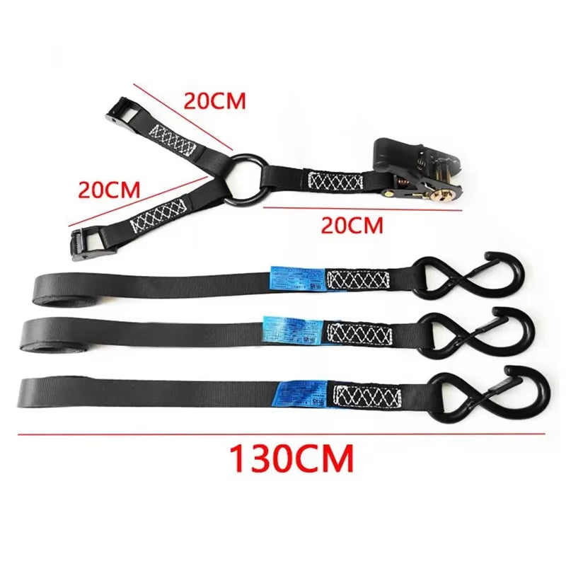 Roof Rack Spare Tire Strap Kit, 3-Point Ratchet Tie-Down – image 4