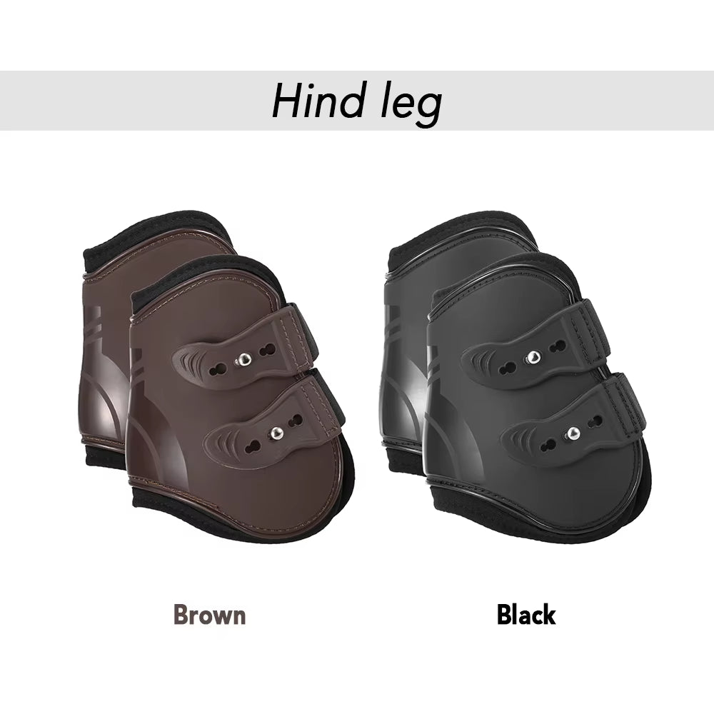 Horse Leg Boots Set of 4, Front and Hind Tendon and Fetlock Guards – image 6