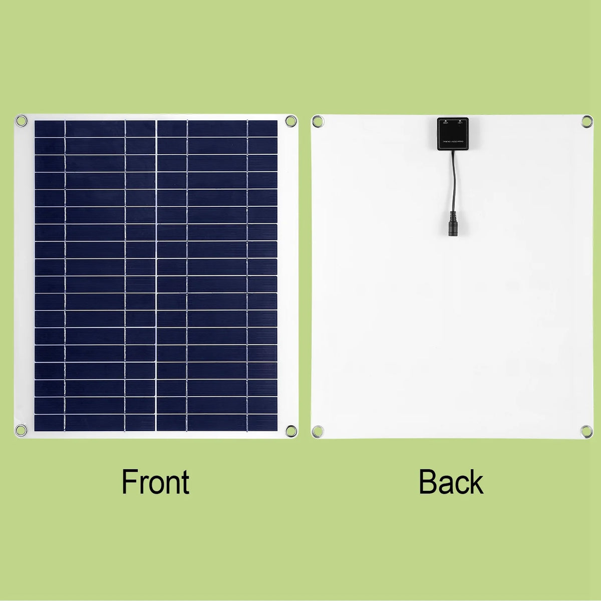Solar Battery Charger 12V 25W Panel with Dual USB and Clips – image 9