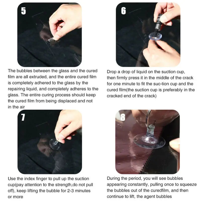 Windshield Repair Kit - 5 Pack Resin for Glass Chips & Cracks – image 4