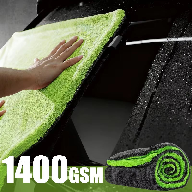 Car Drying Towel – 1400 GSM Twisted Loop Microfiber 60 x 40 cm – image 2