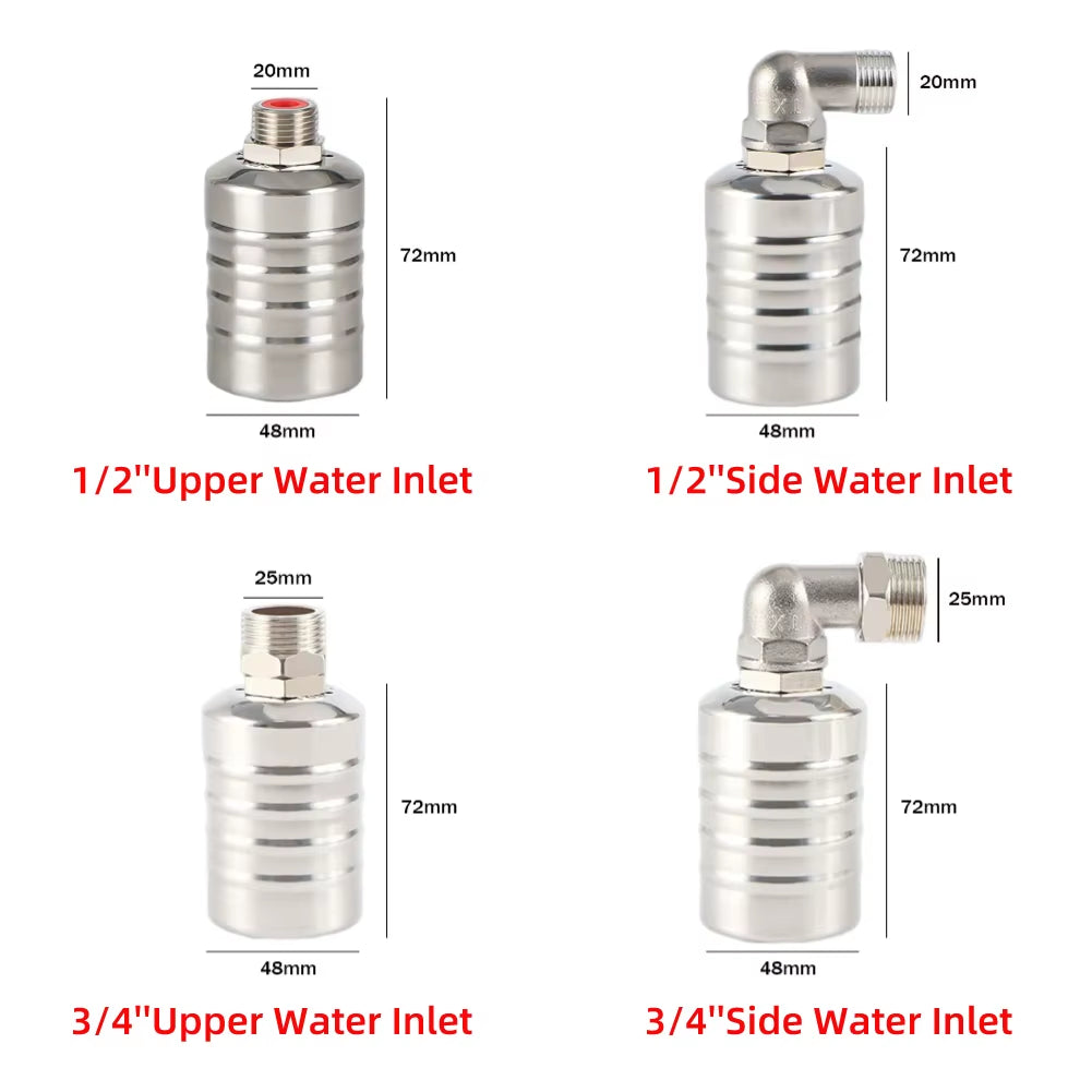 Plumbing Stainless Float Valve Automatic Water Level Shutoff