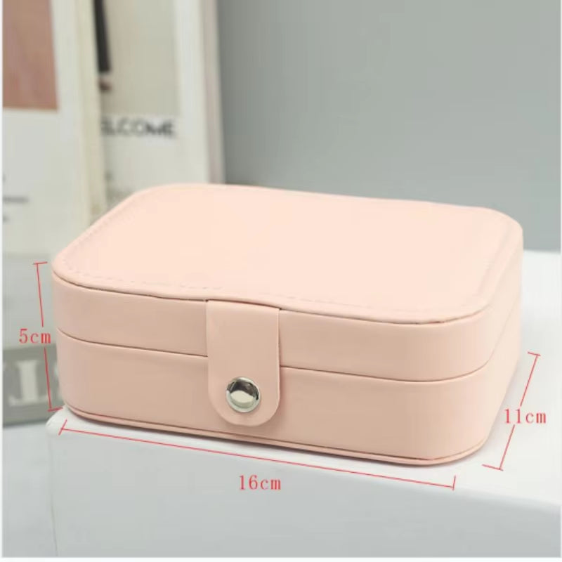 Double Layer Jewelry Box – Portable PU Leather Travel Organizer – image 7