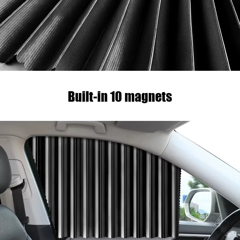 Magnetic Car Window Sun Shades – Front or Rear Side Curtains – image 6